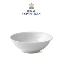 [Royal Copenhagen] 로얄 코펜하겐 화이트 플루티드 하프레이스 보울 012815, 단품 012815