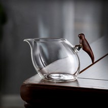 작은새 유리 숙우 공도배 다관, 나무손잡이새유리공도컵