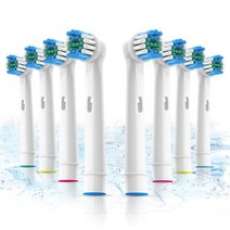 Oral-b 칫솔 핏 어드밴스 트라이엄프파워프로 헬스3d 엑셀바이탈리티 프리시젼 클린용 전동 칫솔모, 8pac 칫솔모