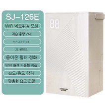 제습기24리터 가정용 조명 저소음 침실 지하실 공기 습기 125E 대용량, 흰색 회색