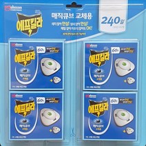 에프킬라 매직큐브 리필 30일x8개 모기약 교체용 모기매트 전기훈증살충기 전자모기향 교체, 5세트