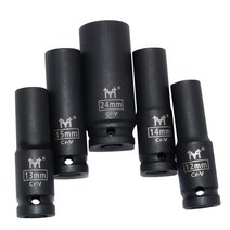 임팩 전동렌치 드릴 12quot 인치 드라이브 딥 임팩트 소켓 미터법 공기 공압 소켓, 27mm