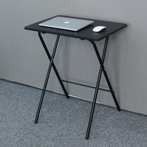스탠딩 데스크 키다리 서서 웰빙 사이드 접이 책상 테스크 헬스 테이블, 접는책상-블랙
