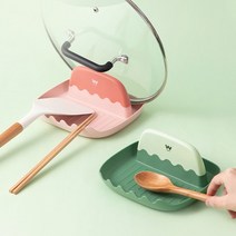 국자 뒤지개 냄비뚜껑 조리도구거치대, 핑크(레드빛), 1개