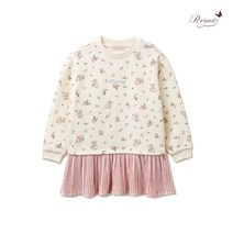 페리미츠 플라워 배색 롱 맨투맨 P2242T175