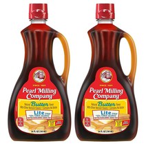Pearl Milling Company Lite Syrup Natural Butter Aunt Jemima 펄밀링컴퍼니 버터 라이트 시럽 710ml 2팩