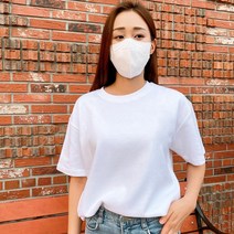 16수 보다 두꺼운 특양면 세미 오버핏 제라 무지 반팔 티셔츠 [오버핏/머슬핏]