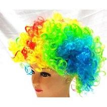 알록달록 할로윈 삐에로 무지개 가발 파티 할로윈가발, 선택_무지개가발