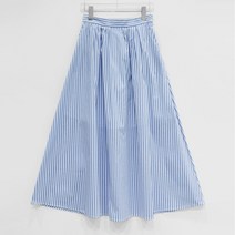 퍼니걸스 5336 스트라이프 A라인 롱 스커트 여성의류