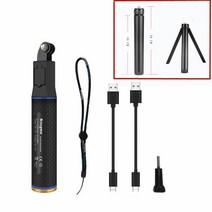 2 in1 Selfie 스틱 amp 보조베터리 5200mAH 배터리 핸드 그립 삼각대 Gopro / OSMO 포켓 액션/Insta360 카메라 액세서리, 03 Standard 18cm Tripod, 03 Standard 18cm Tripod