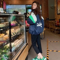야구복 코트 여성 가을 자수 상의 빈티지 캐주얼 코트 FC3001