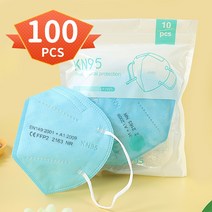 성인 FFP2 마스크 5Ply KN95 승인 안전 먼지 호흡기 보호 얼굴 CE FPP2 FFP3 n95 ffp2masks 스페인 10 일 배달, 12 Blue 100 PCS