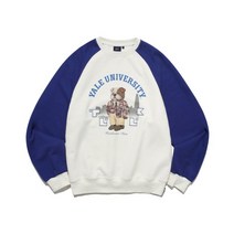 YALE 예일 x TUUK LOUNGEWEAR CREWNECK BLUE / IVORY