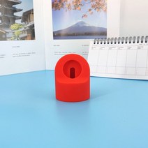 애플 워치 시리즈 4321용 충전기 스탠드 마운트 실리콘 독 홀더 44mm42mm40mm38mm 충전 케이블, 빨간색