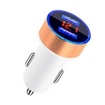 자동차 차량용 배터리 충전기 자동차 충전기 5v 3.1a 빠른 충전 듀얼 usb 포트, b