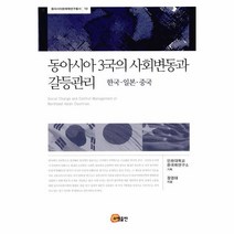 이노플리아 동아시아 3국의 사회변동과 갈등관리, One color | One Size