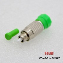 10PCS FC / APC Male Female Single Mode SM Fiber Attenuator Connector Fixed Type value 0-30db Optiona, 18 18dB_01 라인 커넥터