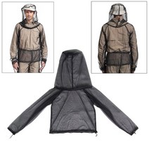 양봉작업복 말벌보호복 벌 말벌방호복 말벌옷 벌복 말벌복 벌집보호복 원예 프로텍터에 대한 모기장 레 메쉬 후드 재킷, 후드 재킷 l xl