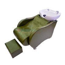 미용실 머리감는 샴푸의자 헤어숍 바버샵 샴푸대 의자 소파, 4. Type2 그린