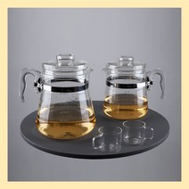 내열유리 약탕기 중탕기 주전자 티팟 티메이커 티웨어 티워머 홍삼만들기, 3.5L