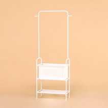 무볼트 간편조립식 수납형 모던스틸 행거(60cm) 싱글 정장 쇼핑몰 시스템 예쁜 의류, 화이트