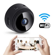 cctv 가정용 현관 720P HD 미니 IP 카메라 스마트 무선 WIFI 홈 보안 보호 카메라 DVR 모션 감지 야간 투시경 감시, 검정, 협동사