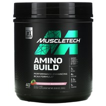 MuscleTech 아미노 빌드 딸기 수박 593g(20.92oz)