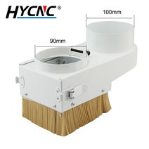 CNC 밀링 머신 집진기 70 75 80 85 90 100mm 스핀들 조각 밀링 머신 브러시 청소 목공 먼지 커버, 06 90mm