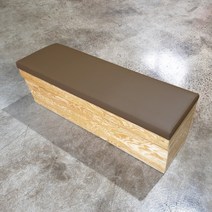 대성쇼파 수납 가능한 스툴 의자 3인용(1500mm), DS 152(브라운)
