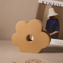 요라나 세라믹화병 인테리어화병 인테리어소품 도자기화병 꽃병, 베이지