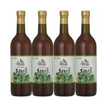국내산 100% 쇠비름 발효액 750ml 4병 엑기스 즙 액기스 건강즙