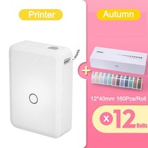 택배송장라벨프린터 배송 송장 인쇄기 님봇 d110 휴대용 무선 블루투스 안드로이드 전화, d110 가을을 추가, 1개