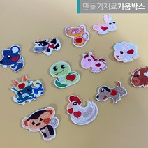 와펜 자수패치 열접착 십이지신 십이간지 띠별 동물, 돼지