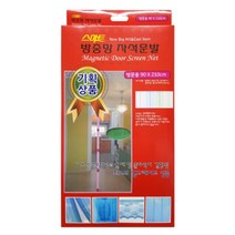방충망 자석식방충망 거실방충망 원룸 자석문발 방문용, 1개