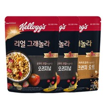 리얼 그래놀라 400g2개+ 크런치 오트 400g1개 맛과건강모두, 리얼 그래놀라 400g2개+ 크런치 오트 400g 1개