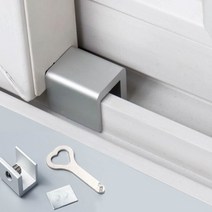 창문 안전장치 이동 창 안전 잠금 슬라이딩 창 잠금 보안 슬라이딩 새시 스토퍼 알루미늄, 없음