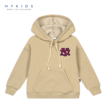 NY KIDS 오버핏 후드티(기모) NKM067 베이지