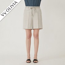 올리비아로렌 비비올리비아 에스닉 벨트 린넨 반바지 VVBDSYM5331