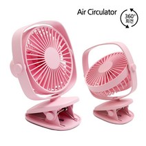 LANYI 클립형 유모차선풍기, 핑크, 1개