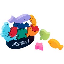 크앤비 동물 젠가 블록 쌓기 밸런스 균형맞추기 보드게임, 물고기