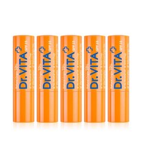 닥터비타 수분공급 촉촉한 입술 비타민 5% 함유 립트리트 3.6g (자외선차단 립밤 / SPF 15), 단품, 5개