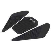 오토바이 탱크 고무 스티커 보호기 Honda Rebel500 Rebel300 Rebel CMX 500 CM500 CM300에 대한 오토바이 탱크 패드, 하나, 검정
