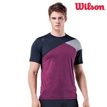 윌슨 라운드 반팔티 5253 클라렛 남성 스포츠 단체복