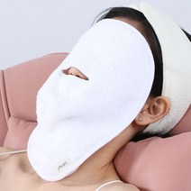 순면 페이스 스팀 타월 모공 열기 얼굴 수건 타올, 1+1