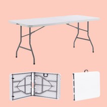 접이식 듀라 브로몰딩 테이블 1200 1500 1800, 1800 / 접이식(우든) / 블랙