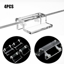 비바리움 테라리움 이끼 4pcs 아크릴 어항 커버 홀더 클리어 클립 홀더 지원 브래킷, 15mm