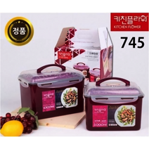 정품 키친플라워 김장김치통 2종 1세트(4.5L+3L) (7L+4.5L), 7L+4.5L