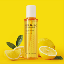 NATURE REPUBLIC 네이처리퍼블릭 비타페어C 잡티 세럼 90ml 7일의 기적 제주 그린레몬 함유 미백 화이트 앰플 에센스 잡티 기미 주근깨 집중케어, 1개