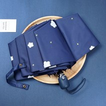 wa365 쁘띠 3단자동우산 원터치 여름 UV 자외선차단 여성 암막 3단우산 우양산