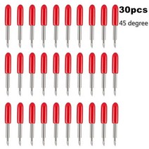 페이퍼커터 재단기 라운더 책절단기 커팅기 커터 30pcs 30 45 60도 roland cricut 절단 플로터 비닐 나이프 블레이드 오프셋 cricut 기계 밀링 라우터 비트, 빨간색